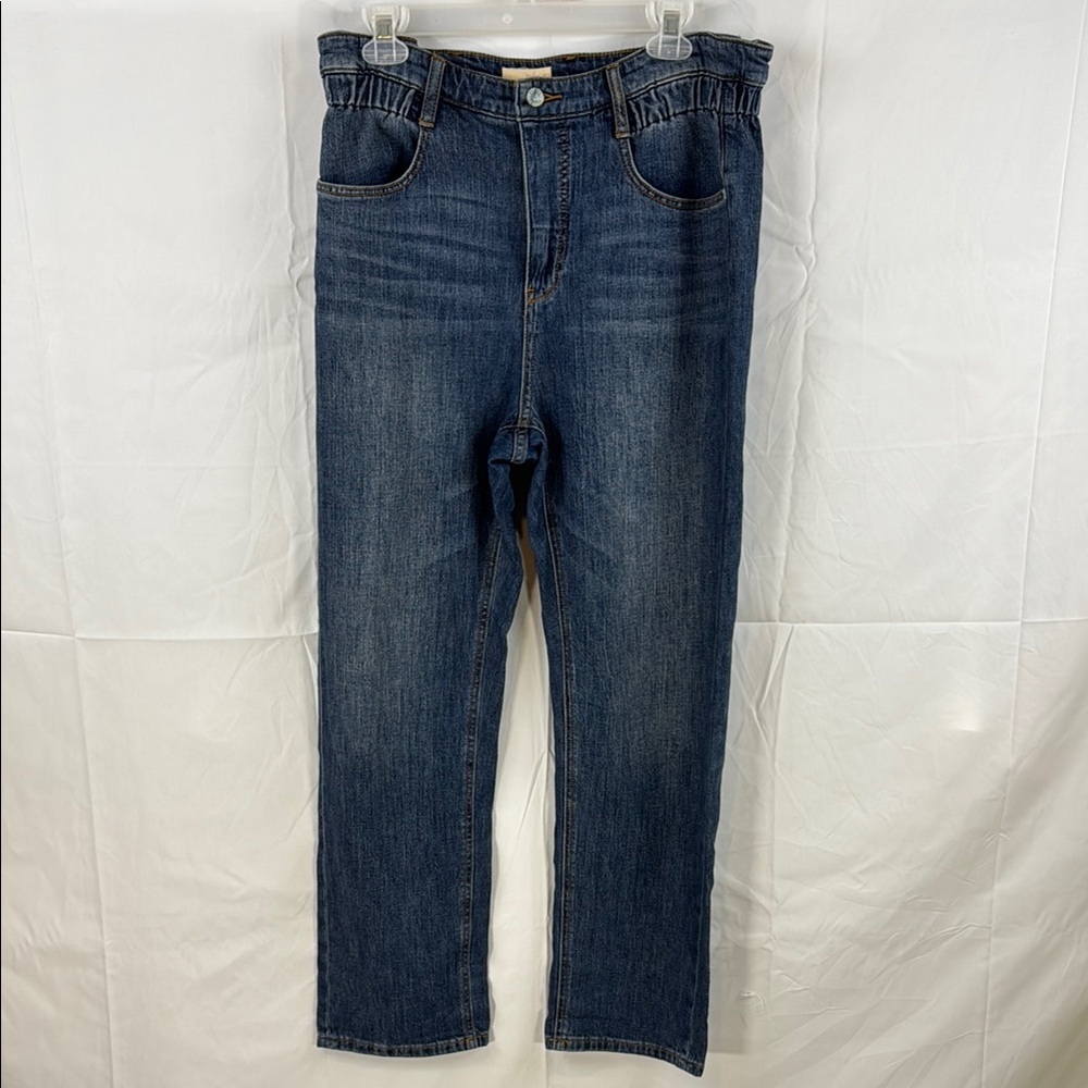 Anthropologie Pilcro Casual Elastic Wide Leg High Rise Relaxed Jeans Size 29
